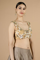 Beige Embroidered BlouseDSC08730 copy